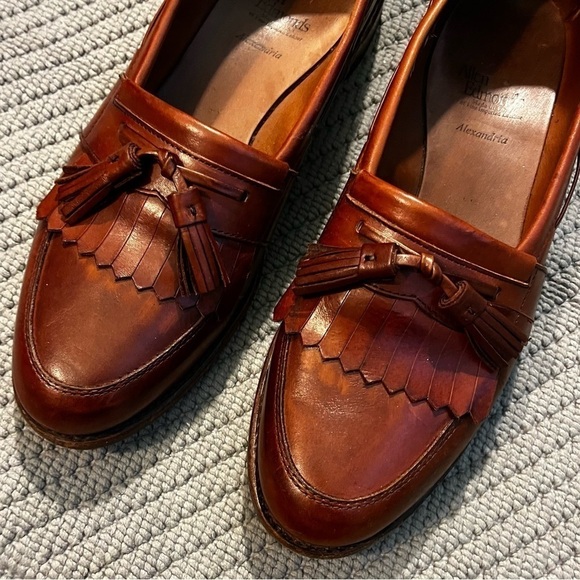 Allen Edmonds Alexandria Tassled Fringe Loafers Leather Kiltie Designer Mens 11 - Picture 5 of 10